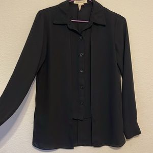 BCBGeneration Women’s Layered Button Up Black XXS